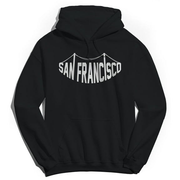 San Francisco Humor Graphic Black Men's Crewneck Sweatshirt Hoodie