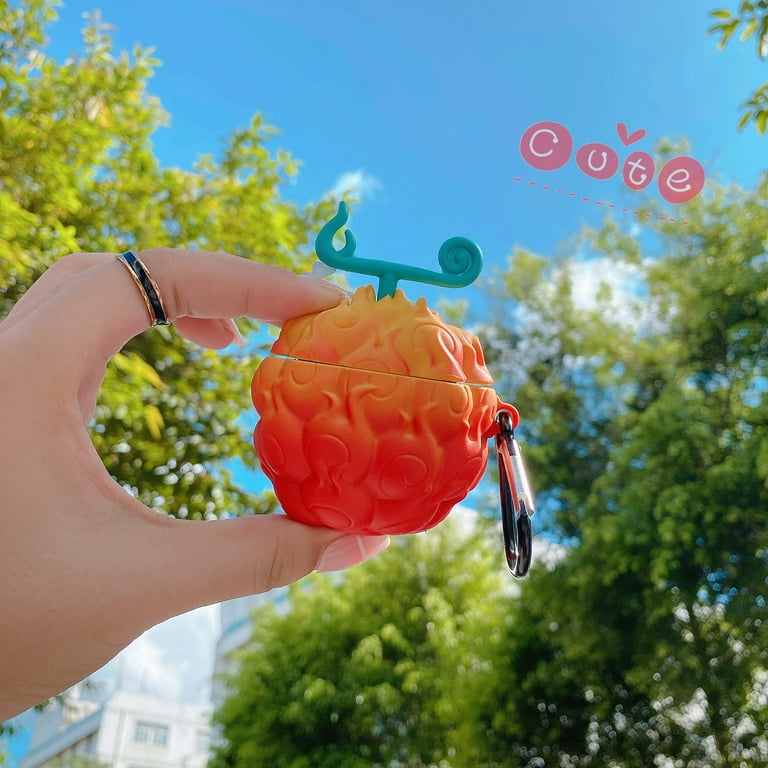 3D Cute Cartoon Devil fruit Design high quality Silicone earphone