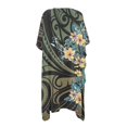 thumbnail image 2 of HELLHERO Tropical Flowers Bathing Suit Cover Up Polyester Quick Dry Free Size Long Kimono Swimsuit Cover Up for Women, 2 of 6