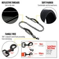 thumbnail image 2 of Plutus Pet Hands Free Dog Leash, Soft Padded Dual Handle Retractable Bungee Leash with Reflective Stitches, Adjustable Wasit Leash for Dog Walking Running Jogging, for Medium Large Dogs, 2 of 7