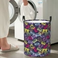 thumbnail image 6 of KLL Retro Cassette Music Waterproof Foldable Laundry Hamper Bucket with Handles for Storage Bin,Kids Room,Home Organizer (Small ), 6 of 7