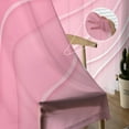 thumbnail image 5 of Sheer Curtains 84 Inches Long, Modern Geometric Abstract Aesthetic Cream Light Filtering Window Curtains for Living Room, Valentines Pink Ombre Rod Pocket Voile Sheer Drapes, 52"W x 84"L, 2 Panels, 5 of 9
