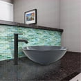 thumbnail image 4 of VIGO Sheer Black Frost Glass Vessel Sink and Seville Faucet Set, Matte Black, 4 of 5