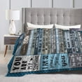 thumbnail image 4 of Wijzvio To My Son Throw Blanket Soft Fuzzy Fleece Blanket For Couch Bed Living Room Decoration 40"X30", 4 of 9
