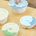 thumbnail image 4 of Pack of 4 Silicone Bowl Covers Food Grade Stretch Lids Fridge Storage Accessory, 4 of 19