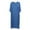 Blue, variant on Kureaily Male Solid Color Short Sleeve Round Neck Nightdress Pocket Robe Homewear Soft Lightweight Sleep Sets