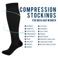 thumbnail image 4 of joogoo Black Socks Women Men Knee High Sock, 4 of 8