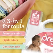 Dreft Liquid Laundry Detergent for Babies, Tackles 100% of Common Baby Stains, 105 fl oz, 80 Loads
