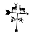 thumbnail image 3 of Almencla Metal Wind Vane Wind Direction Indicator Farm Barn Garage Weather Vane Mount With Elks 35cm, 3 of 8