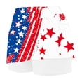 thumbnail image 5 of Plcasen Independent Day Women Tennis Workout Skorts High Waisted Athletic Skirts, Lightweight Golf Running Skirt, 5 of 5