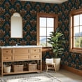 thumbnail image 4 of Peel and Stick Wallpaper Luxurious Victorian Damask Gold Baroque Wall Mural 23.6in x 9.8ft Self Adhesive Removable Wall Paper Renter Friendly Wallpaper for Nursery Bedroom Cabinets, 4 of 8