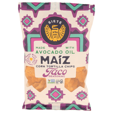 Siete Organic Taco Seasoning Corn Tortilla Chips