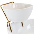 thumbnail image 3 of Gibson Elite Gracious Dining 2 Tier Chip and Dip Server Set with Metal Rack, 3 of 6