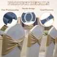 thumbnail image 4 of 10Pcs Chair Sashes Chair Bow, 350x130mm Polyester Stretch Band with Buckle Slider for Banquet Party Wedding Party Events (Dark Gray), 4 of 6