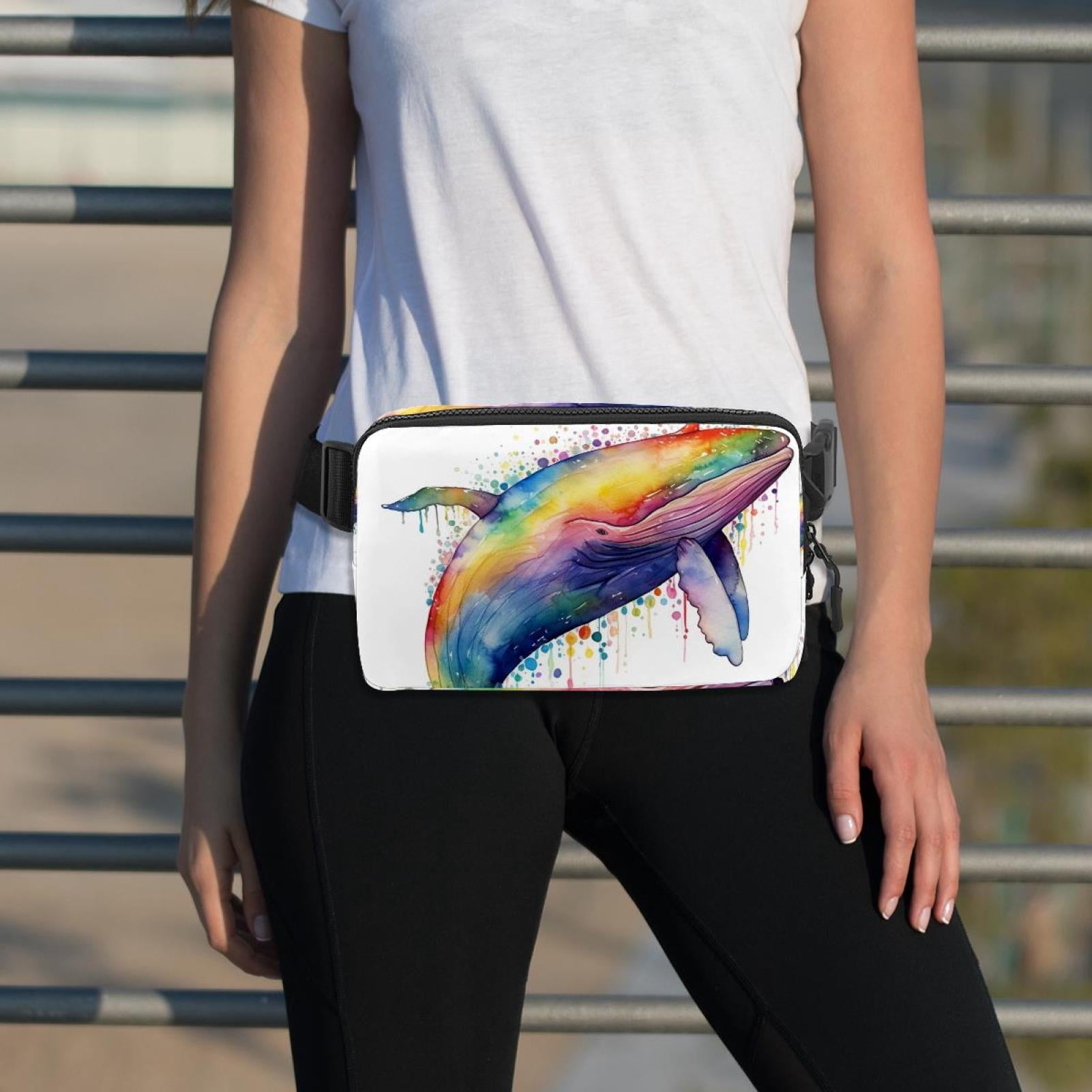 Whale Lightweight Adjustable Waist Pack with Extension Strap - Unisex Running Belt Fanny Pack