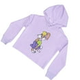 thumbnail image 4 of Looney Tunes Girls Lola Bunny Skimmer Hoodie - Little and Big Girls Sizes 4-16 Lavender, 4 of 4