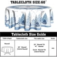 thumbnail image 2 of Christmas Farmhouse Round Tablecloth 60 inch,Winter Woodland Deer Pine Tree Snowflake Holiday Tablecloths Washable Stainproof Table Cover for Home Restaurant Dining Room Decor, 2 of 6