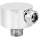 thumbnail image 1 of Brass Wall Mount Supply Elbow Round Shower Hose Connector G1/2 for Hand Shower Shower Outlet Elbow for Hand Shower, 1 of 4