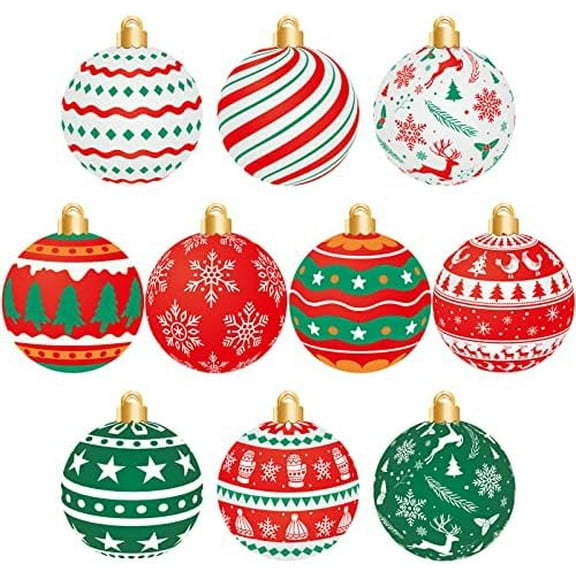 50 Pcs Christmas Cutouts Ornaments Bulk Colorful Christmas Ball Cardboard Cut Out Hanging Decorations for Holiday Xmas Tree Classroom Home Window Decor