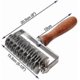 thumbnail image 3 of Stainless Steel Dough Lattice Top Cookie Pie Pizza Bread Pastry Crust Roller Cutter,wood Handle, 3 of 4