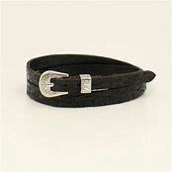 MF Black Floral Tooled Hatband 0275101