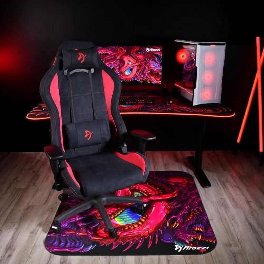 Arozzi Arena Gaming Desk Mat, Full Surface Custom Desk Pad, Interchangeable, Water Resistant & Washable Computer Desk Mouse Pad with Stitched Edges (D045)