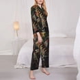 thumbnail image 3 of Lsque Cowboy Iguana Floral Shirt Pattern Long Sleeve Pajama Set for Women - Soft 2-Piece Sleepwear and Loungewear Set with Pockets, Comfy Nightwear-XX-Large, 3 of 7