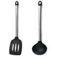 thumbnail image 1 of Juego de mini utensilios de cocina de 2 piezas: utensilios de cocina de acero inoxidable y silicona, 1 of 5