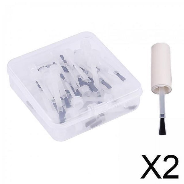 2x50 Uds Cepillo Para Esmalte De Uñas Práctico Para Salón Hogar Cepillo Líquido Para Polvo De Inmersión