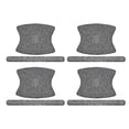 thumbnail image 1 of 1 Set Faux Crystal Door Handle Stickers Bling Accessories Rhinestone Door Handle Protector Decals for Car Silver Tone, 1 of 1