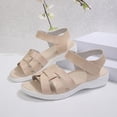 thumbnail image 5 of hopeusnice Women's Sandal Plus Size Available Thick Sole Comfortable Wear Fashionable Design For Various Foot Sizes Beige 36, 5 of 9