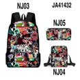 thumbnail image 1 of New Doors Roblox Figure Escape The Door School Bag Backpack Shoulder Bag Pencil Case Backpack Three-piece Set  Zipper Shoulders, 1 of 7