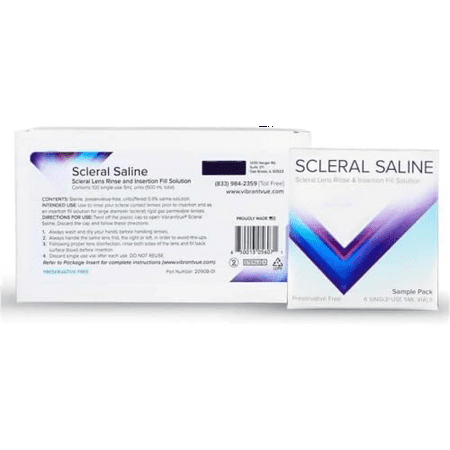 Visualeyewear - Scleral Saline - Scleral Lens Rinse and Insertion Solution