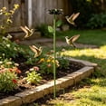 thumbnail image 3 of Japceit Flower Shaped Metal Water Feeder Stake Butterfly Bee Drinker for Outdoor Garden Patio Yard Ornament, 3 of 5