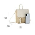 thumbnail image 4 of Necvior Straw Backpack Chic Handbag Cute Small Backpack Casual Holiday Daypack for Women, 4 of 20