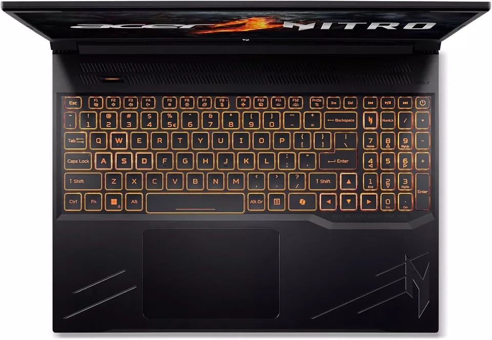 Acer Nitro V 16 ANV16-41 - AMD Ryzen 7 - 8845HS / up to 5.1 GHz - Win 11 Home - GeForce RTX 4060 - 16 GB RAM - 1.024 TB SSD NVMe - 16" IPS 1920 x 1200 @ 165 Hz - Ethernet - Bluetooth, Wi-Fi 6E - obsidian black - kbd: US Intl