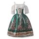 thumbnail image 1 of Moda mujer verano vendaje hombro frío estampado suelto cómodo vestido de manga corta Fridja  qw550, 1 of 3