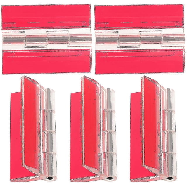 5pcs Self-adhesive Acrylic Hinges Universal Piano Hinges Transparent Acrylic Box Adhesive Hinges -Sy