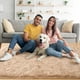 thumbnail image 2 of Alfombra Noahas Fluffy Beige de 120 x 180 cm para dormitorio y sala de estar, 2 of 7