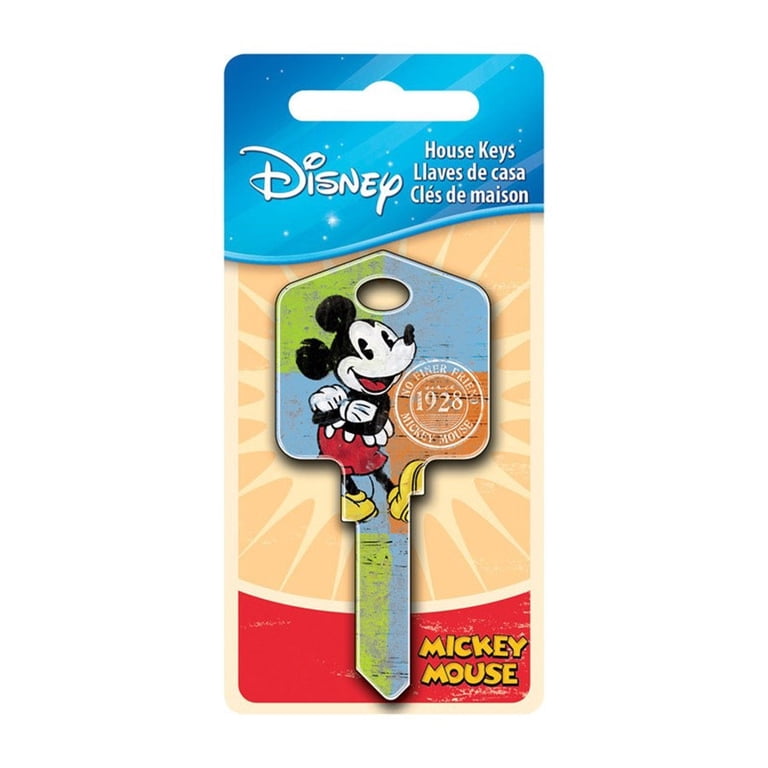 HILLMAN FASTENERS Disney Mickey Mouse 1928 Painted Key Blank 87626