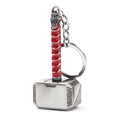 thumbnail image 2 of Llavero con forma de martillo de metal duradero: accesorio perfecto para colgar en el coche, 2,1 x 3,4 x 7,5 cm, rojo, 2 of 5