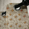 thumbnail image 3 of Ambesonne Vintage Grommet Curtain, Sketchy Gerbera Daisies, 50" x 108", Tan Orange Marigold, 3 of 6