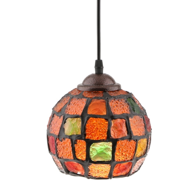 Lámpara colgante de techo con diseño de mosaico de luz colgante de estilo 4 4 Sunnimix Pantalla de lámpara