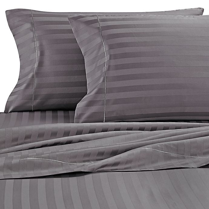 Wamsutta damask stripe duvet cover