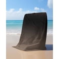 thumbnail image 4 of Brown Black Ombre Beach Towels Oversized Super Absorbent, Modern Gradient Abstract Art Lightweight Bath Towel Quick Dry Sets For Bathroom/Pool/Rv Camping/Beach Play/Gym Room/Picnic 35"x70", 4 of 8