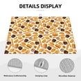 thumbnail image 3 of Yiaed Coffee Bun Hot Dog Print Highly Absorbent Microfiber Kitchen Counter Mat, Dish Drying Pad for Dishes, Utensils, Pots and Pans, Large 18" x 24", 3 of 7