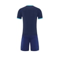 thumbnail image 4 of Fnooota Boys Athletic Outfit Sets, Running Summer Short Sleeve 2 Piece Activewear Clothing Sets Navy Size 12-13 T, 4 of 5