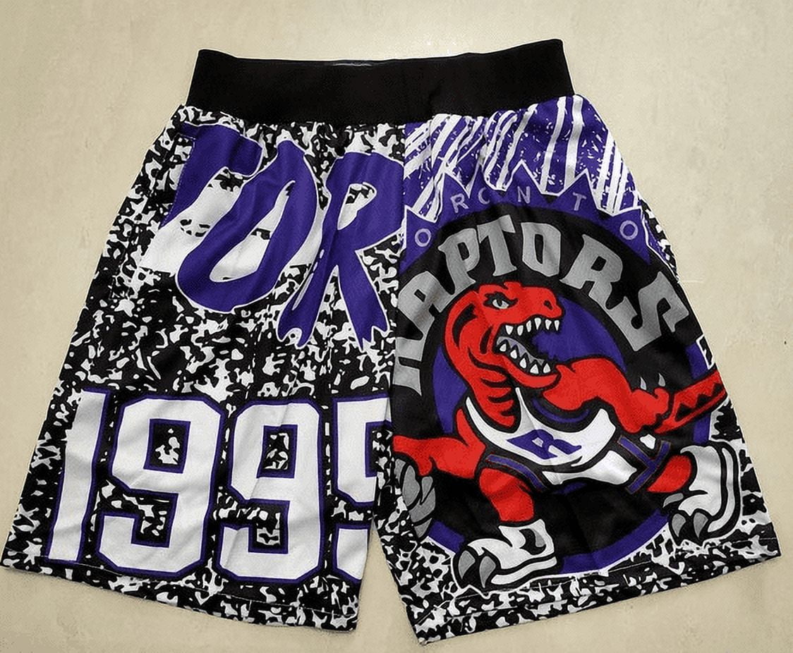 Short Basket Raptors Homme - Respirant, Élastique, Poches, Tissu Confortable (Couleur 3, Taille S)
