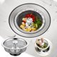 thumbnail image 1 of Ganfancp Filtro de Lavabo de Acero Inoxidable Filtro de Tanque de Agua de Cocina Filtro Universal de Fregadero de Cocina de Alcantarillado Ofertas Flash 1X Colador de Fregadero de Acero Inoxidable, 1 of 7
