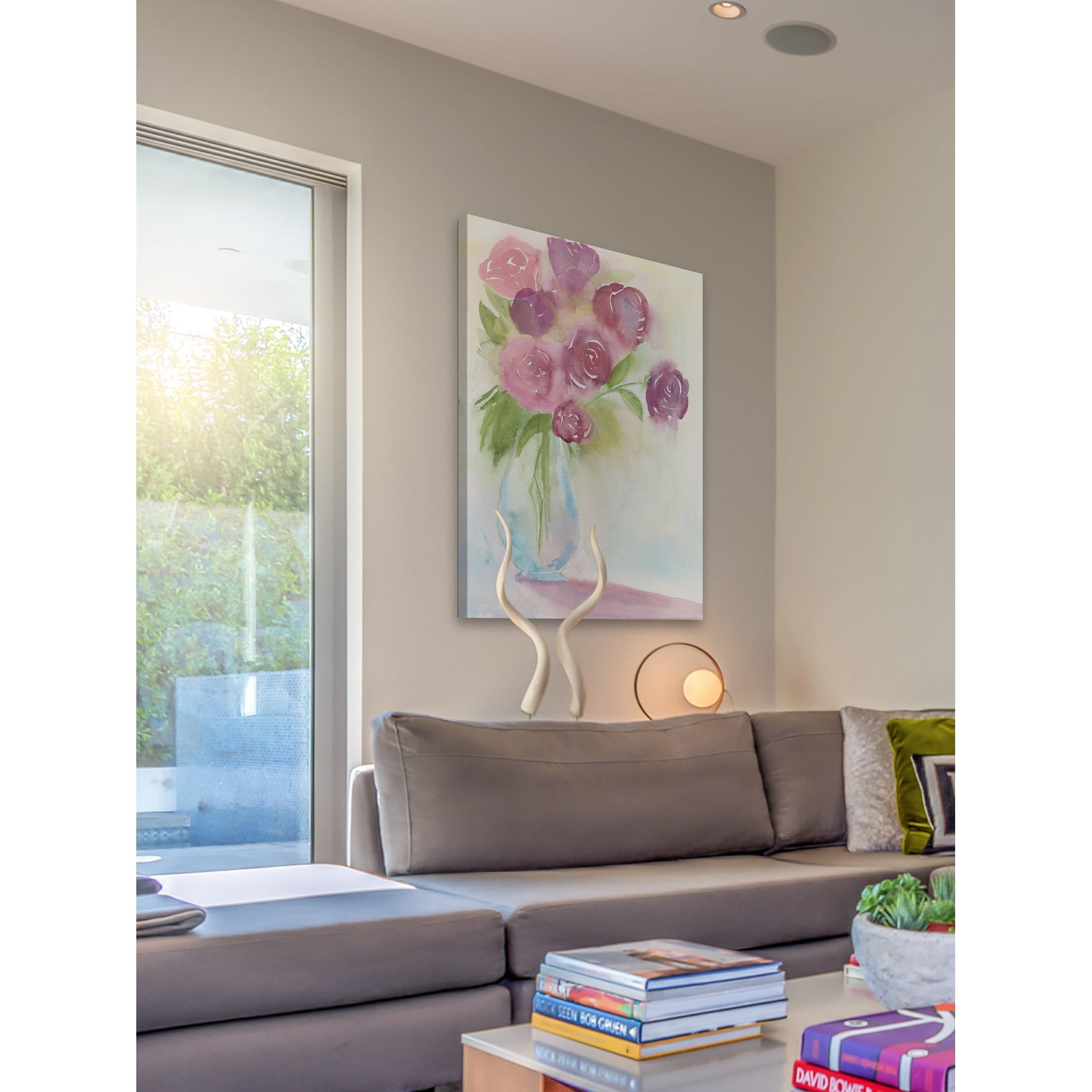 Marmont Hill "Mauve Bouquet" Painting Print on Wrapped Canvas